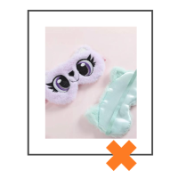 Slaapmasker kat lila